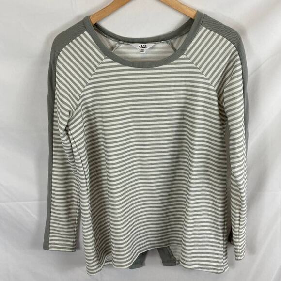 jack bb dakota striped split back Top size XS - Picture 1 of 4